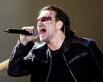 Bono en concierto