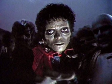 Michael Jackson en el vídeo de Thriller