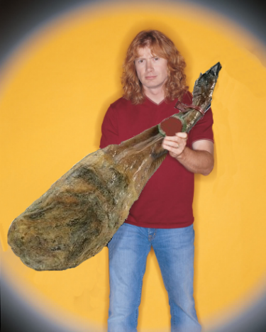 Dave Mustaine y el jamón serrano, su debilidad