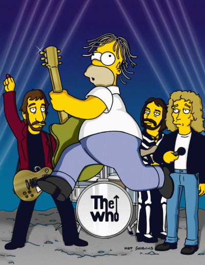 The Who con Homer