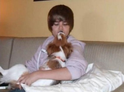 Justin Bieber y su perro