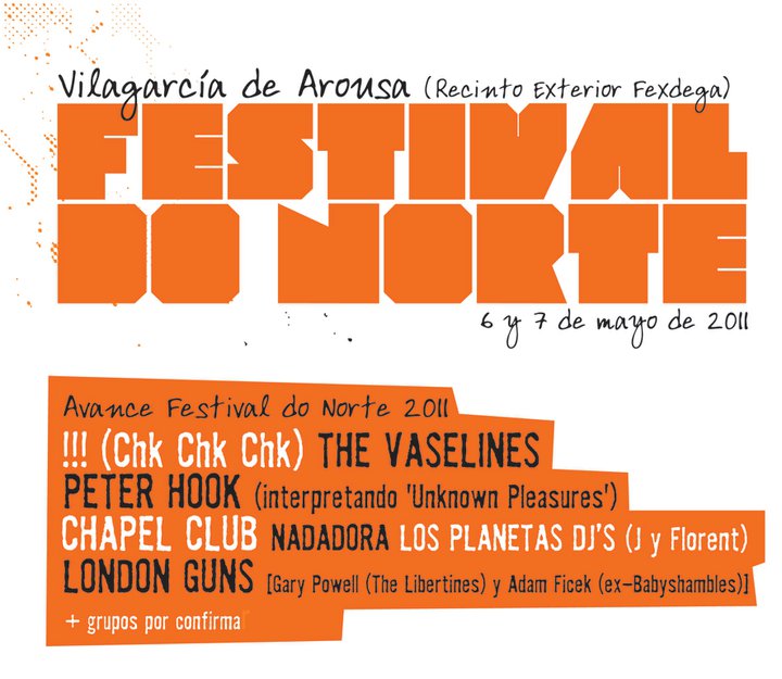 Festival do Norte 2011 - Cartel temporal