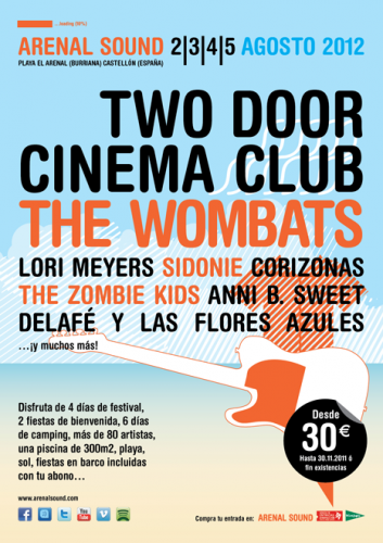 Arenal Sound 2012 (Cartel)