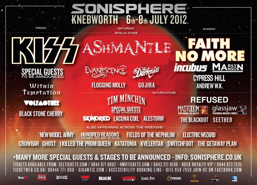 Sonisphere UK 2012