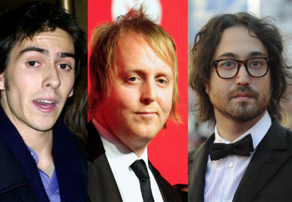 Dhani Harrison, James McCartney y Sean Lennon