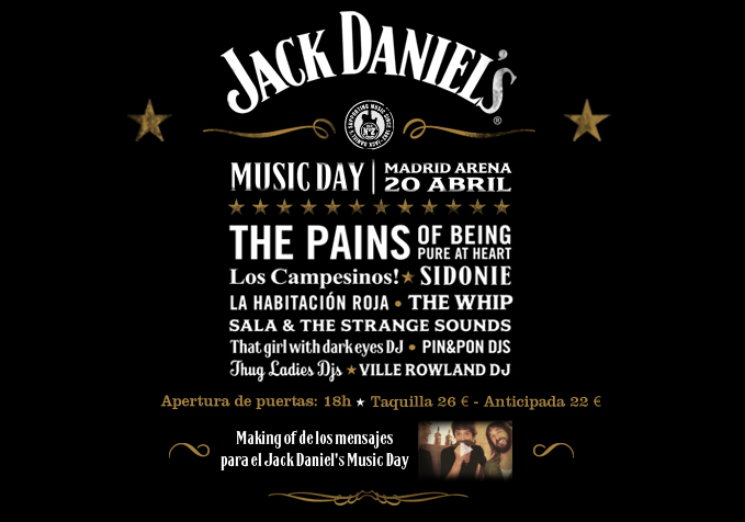 Cartel Jack Daniel's music day